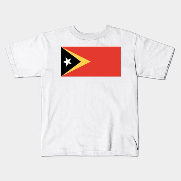 East Timor Kids T-Shirt by Wickedcartoons